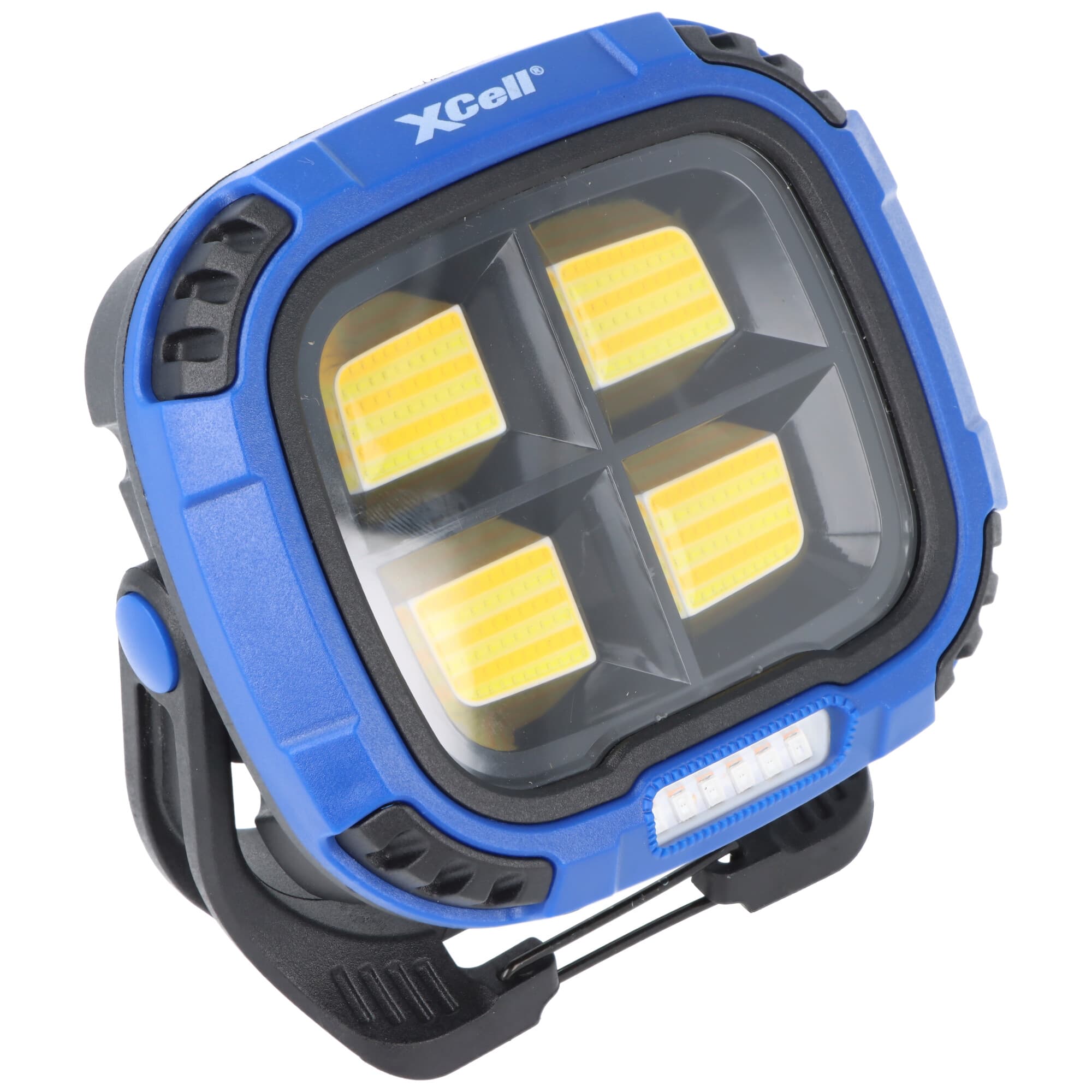 Lampe de travail double LED XCell Work, lampe de travail polyvalente, 4 modes d'éclairage, magnétique, rechargeable