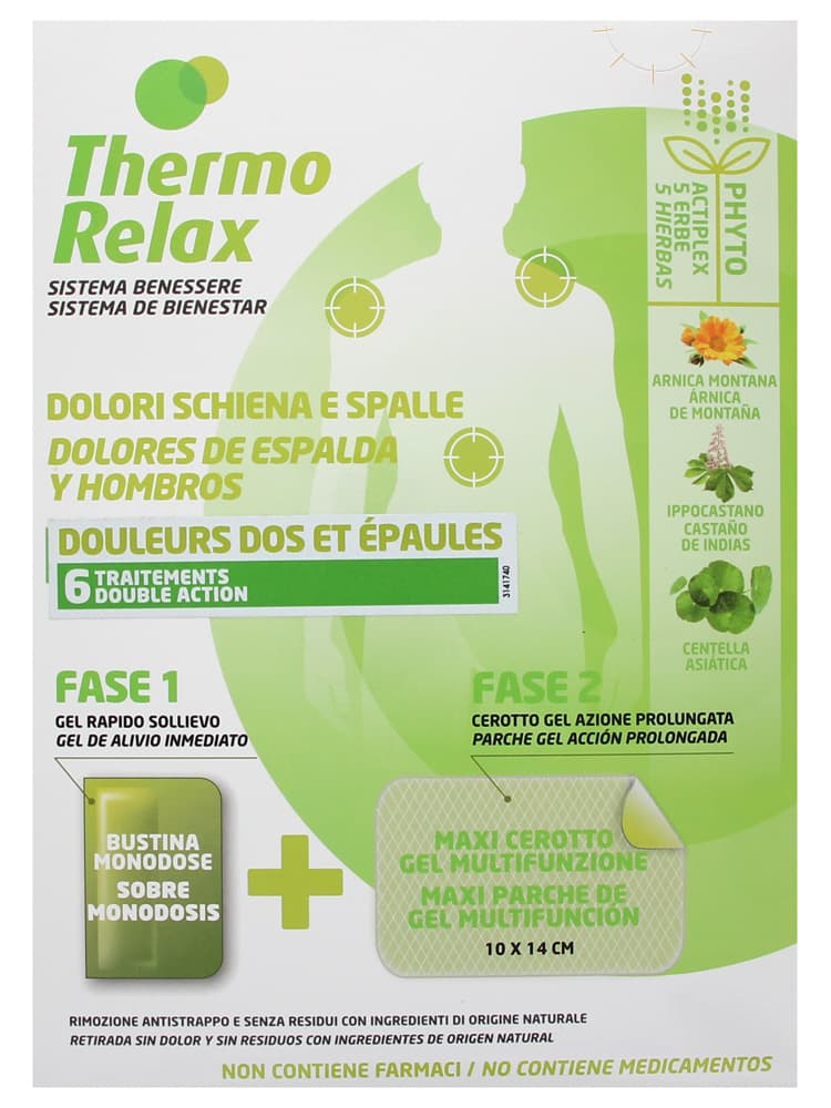 Biogenya Gel+Patch Douleurs Dos/Épaules 6 Pièces