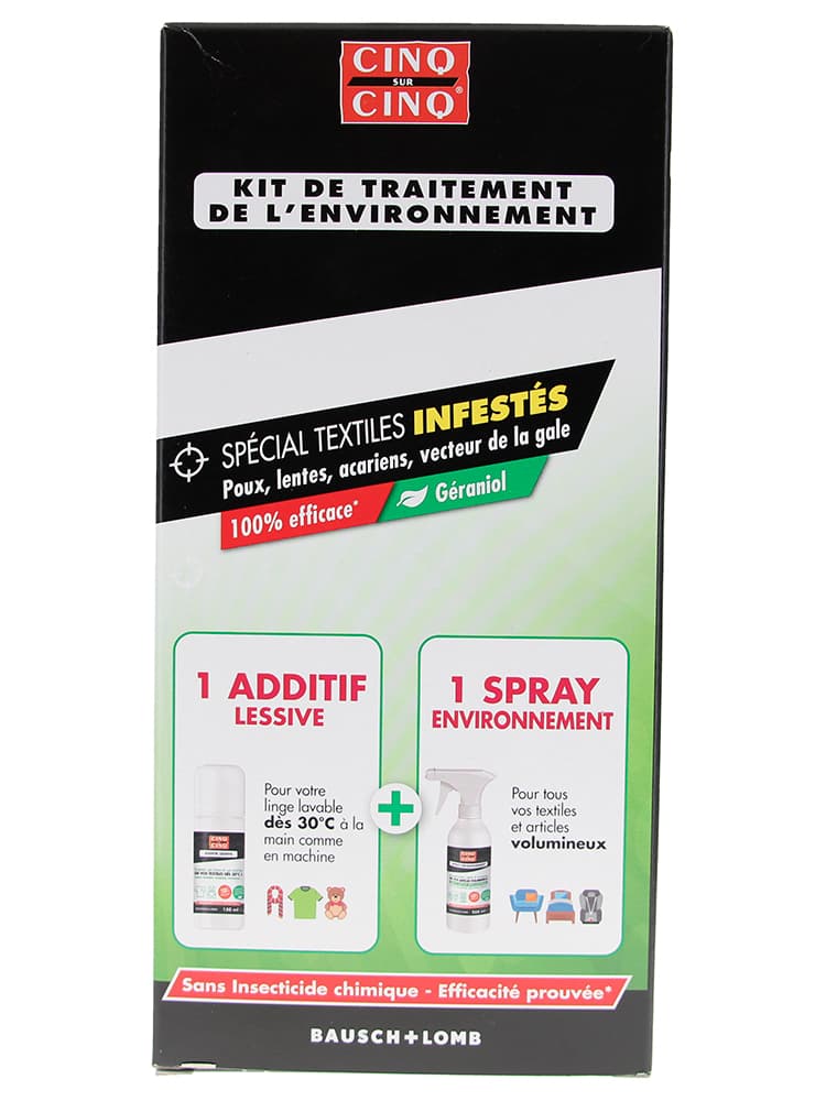 Cinq sur Cinq Natura Kit de Traitement de l'Environnement Textiles Infestés