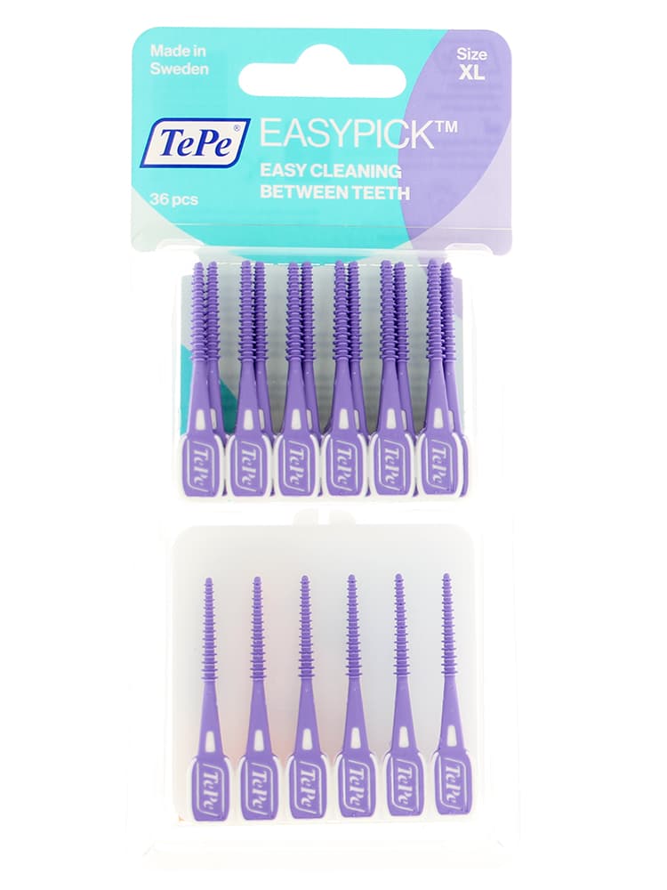 TePe Easypick Cure-Dents en Silicone 36 pièces - Taille : Taille XL