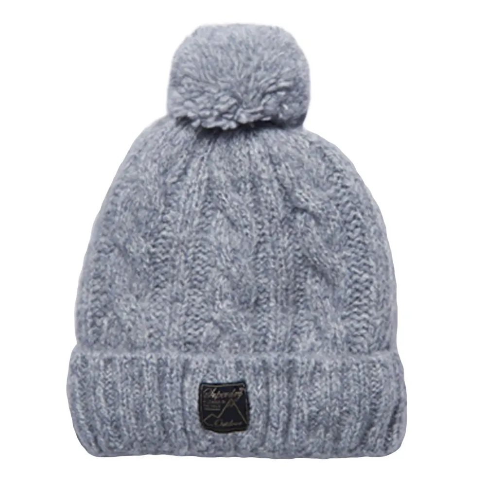 Bonnet Superdry essentiel classic Femme Gris